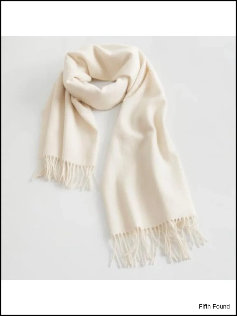 Oversized Shawl Wrap Scarf with Fringe Polyester Winter Cold Weather